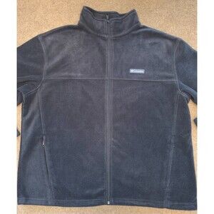 Columbia Jacket Womens 3X Fleece Full-Zip High Neck Pockets Relaxed Warm-Up